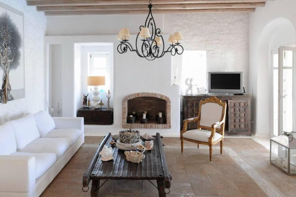 Dreamy Boho 5Bed Villa With Pool And Ocean View Mykonos Town Exterior foto