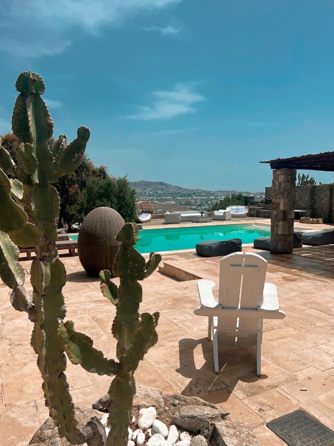 Dreamy Boho 5Bed Villa With Pool And Ocean View Mykonos Town Exterior foto