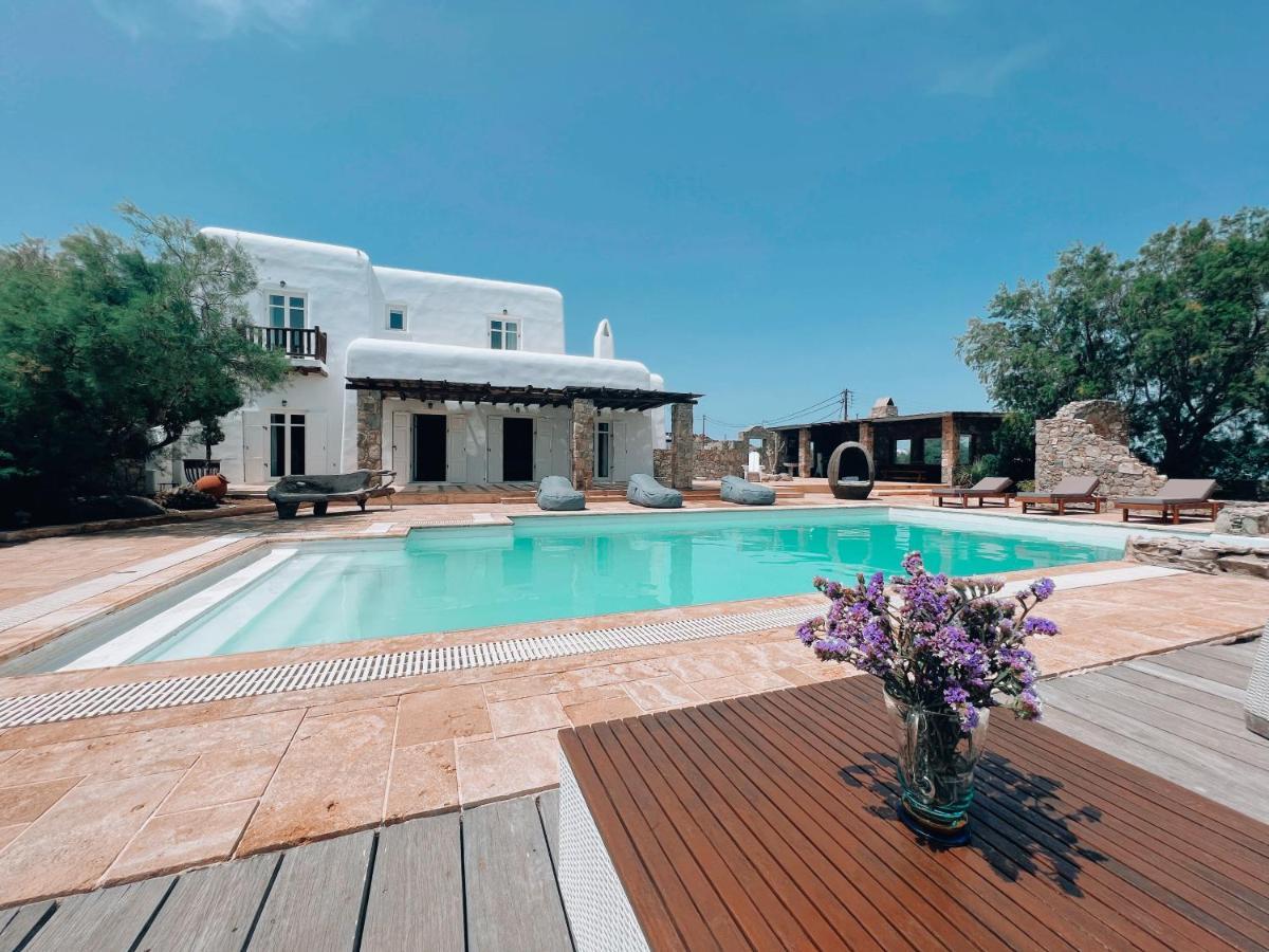 Dreamy Boho 5Bed Villa With Pool And Ocean View Mykonos Town Exterior foto