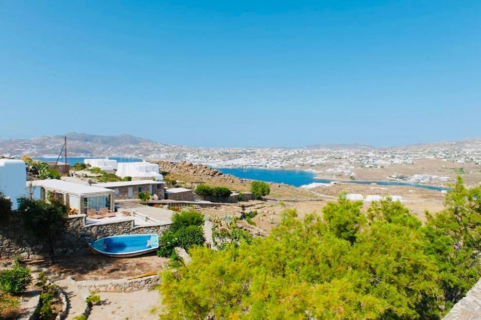 Dreamy Boho 5Bed Villa With Pool And Ocean View Mykonos Town Exterior foto