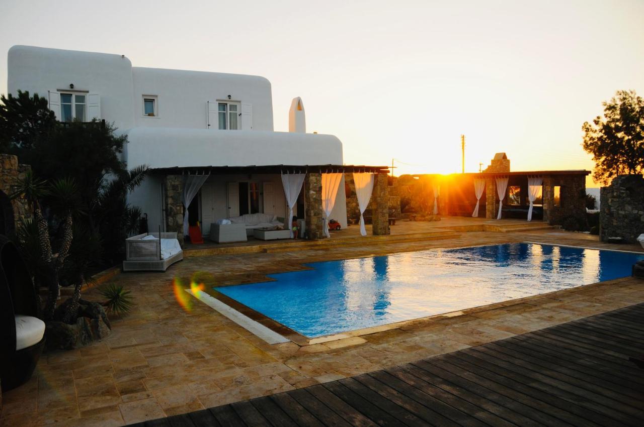 Dreamy Boho 5Bed Villa With Pool And Ocean View Mykonos Town Exterior foto