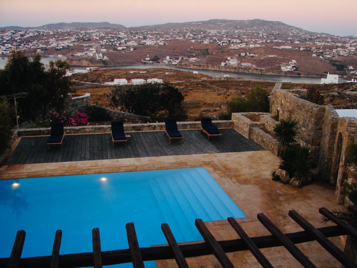 Dreamy Boho 5Bed Villa With Pool And Ocean View Mykonos Town Exterior foto
